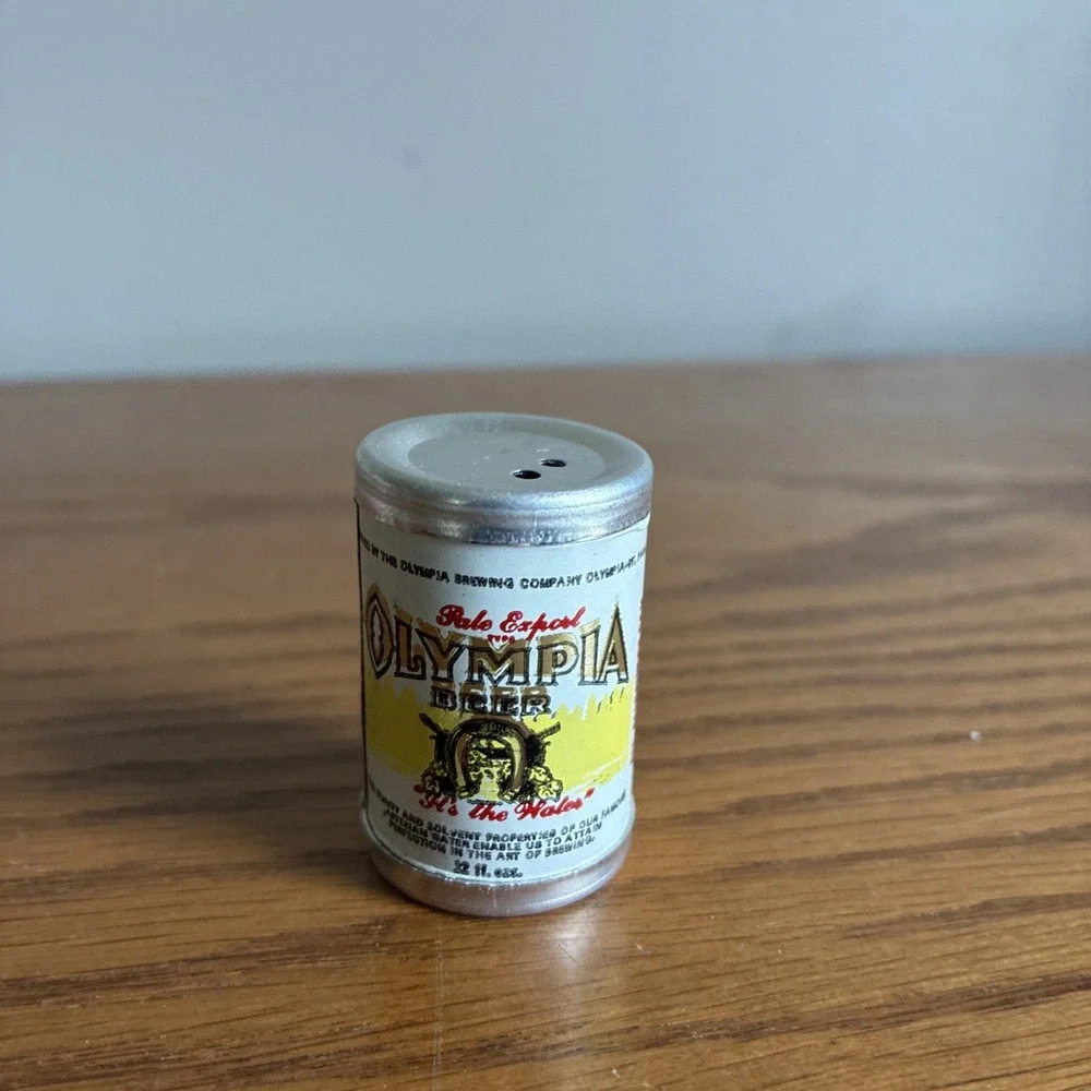 Vintage Mini Beer Can Salt & Pepper Shakers Lot Of 10 Novelty 60s 70s Rare